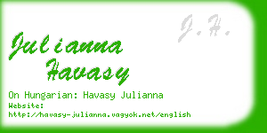 julianna havasy business card